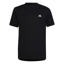 adidas Tennis-Tshirt Club 3-Streifen 2023 schwarz Jungen